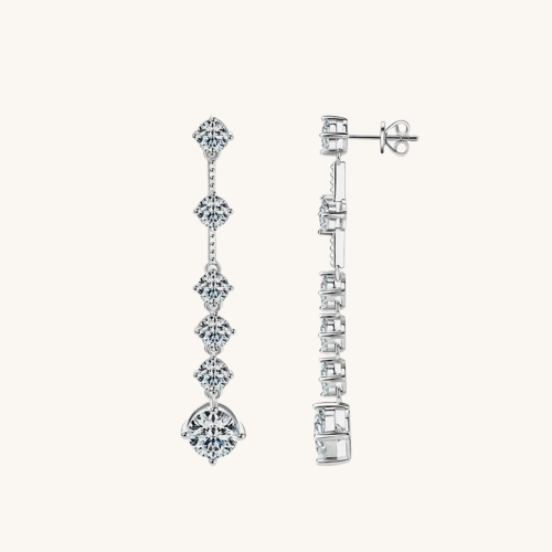 Moissanite Statement Earrings