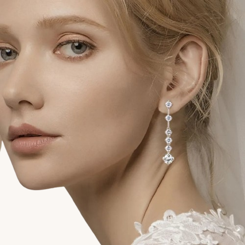 Moissanite Statement Earrings