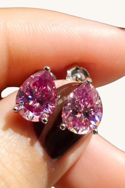 Moissanite Teardrop Earrings