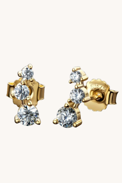 Moissanite Everyday Stud Earrings