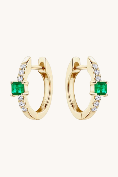 Emerald Stud Earrings