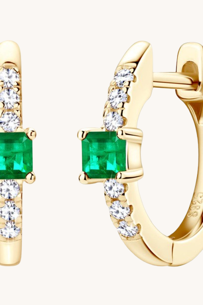 Emerald Stud Earrings
