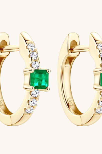 Emerald Stud Earrings